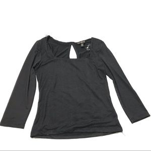 Almost Famous Juniors Girls Top Sz M Black Blouse